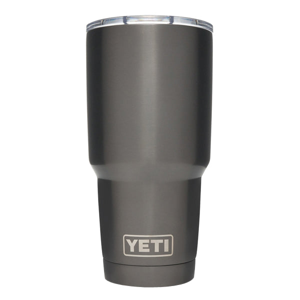 YETI Rambler 21071500310 Tumbler, 30 oz Capacity, Magslider Lid, Stainless Steel, Insulated, Graphite