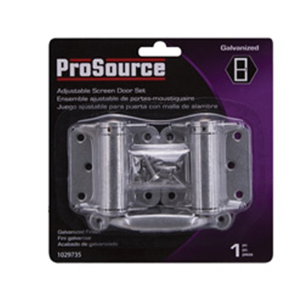 ProSource LR-114-PS Hinge Set, Galvanized Zinc, Zinc, 1 Set-Piece