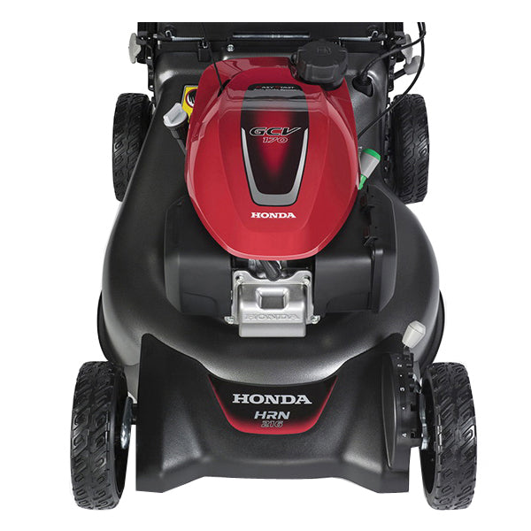 Honda HRN216VLA Walk-Behind Lawn Mower, 21 in W Cutting, Twin Blade, Electric, Recoil Start