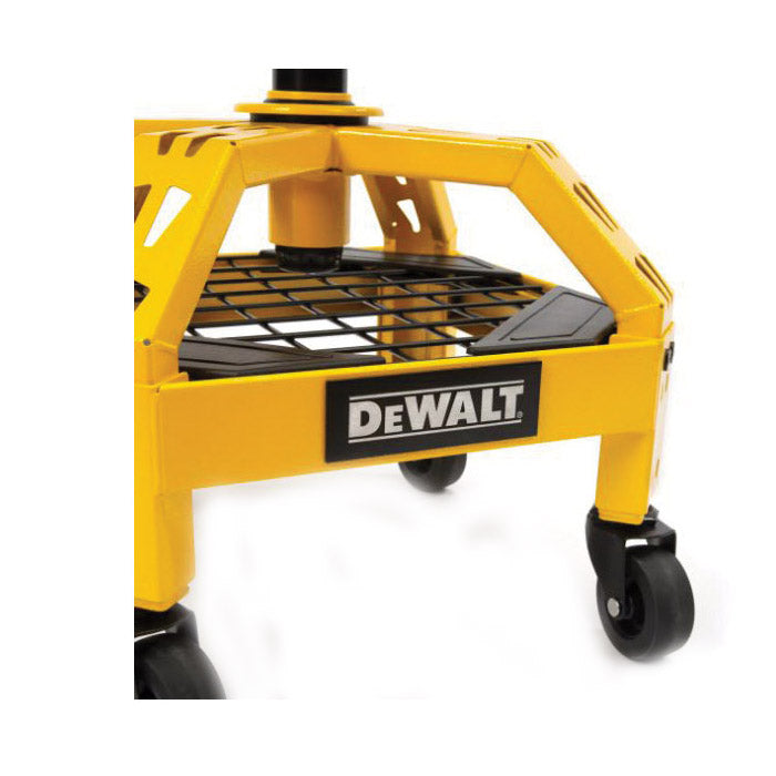 DeWALT 41562 Shop Stool with Caster, 300 lb, 22-1/2 to 26-3/4 in H Adjustable, 15-3/4 in OAL, Steel Frame