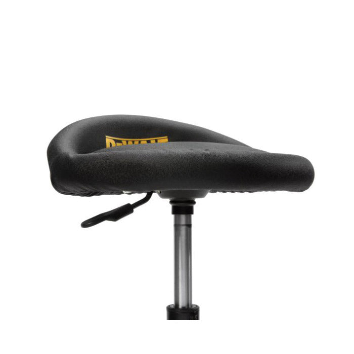 DeWALT 41562 Shop Stool with Caster, 300 lb, 22-1/2 to 26-3/4 in H Adjustable, 15-3/4 in OAL, Steel Frame