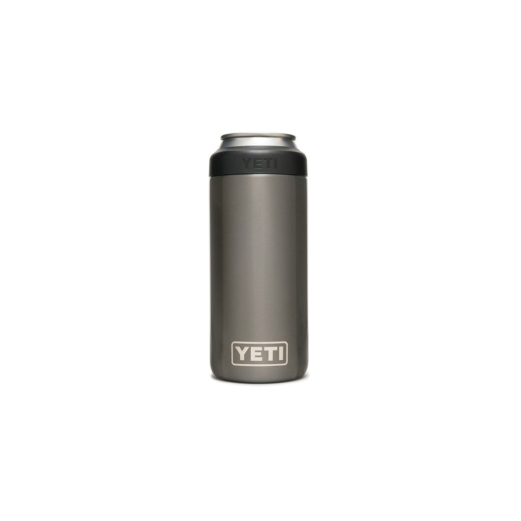 YETI Rambler 21070090121 Colster Slim Can Insulator, 12 oz Capacity, Stainless Steel, Graphite