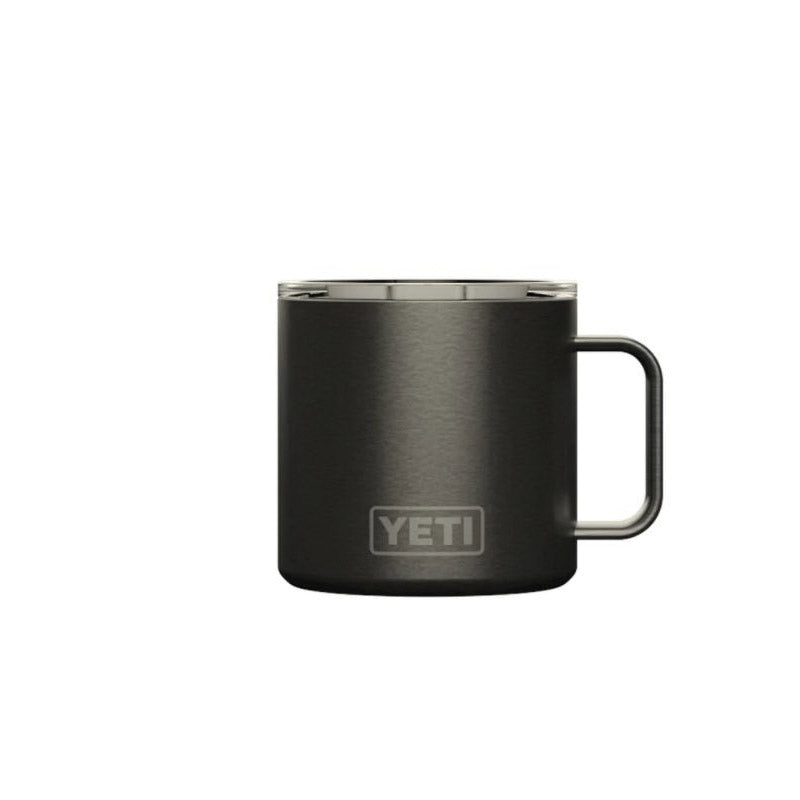 YETI Rambler 21071500315 Mug,Vacuum-Insulated with Standard Lid, 14 oz Capacity, Stainless Steel,  Graphite