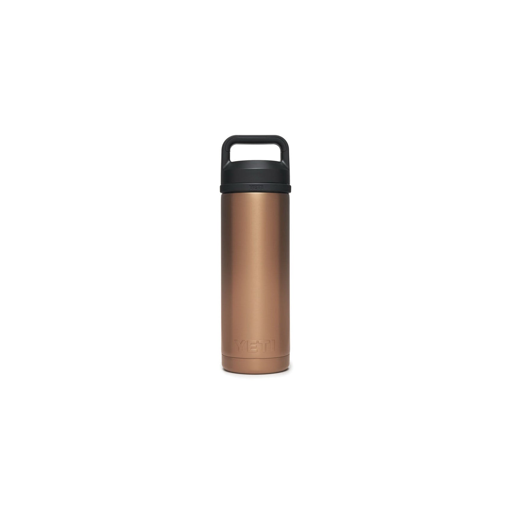 YETI Rambler 21071500293 Vacuum Insulated Bottle with Chug Cap, 18 oz Capacity, Stainless Steel, Copper