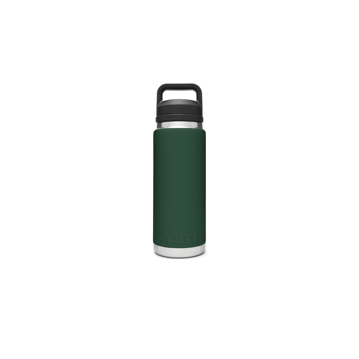 YETI Rambler 21071200033 Vacuum Insulated Bottle with Chug Cap, 26 oz Capacity, Stainless Steel, Northwoods Green