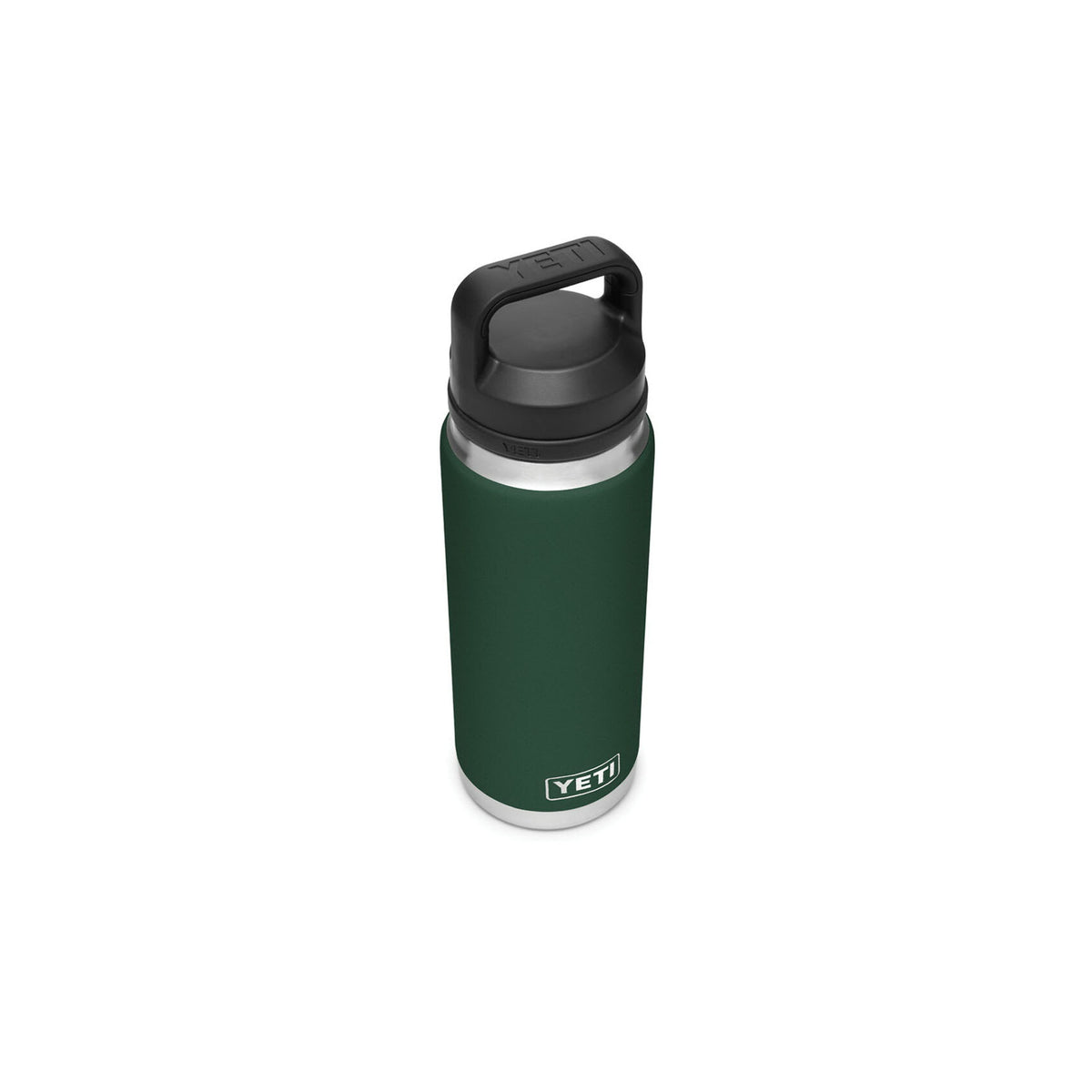 YETI Rambler 21071200033 Vacuum Insulated Bottle with Chug Cap, 26 oz Capacity, Stainless Steel, Northwoods Green
