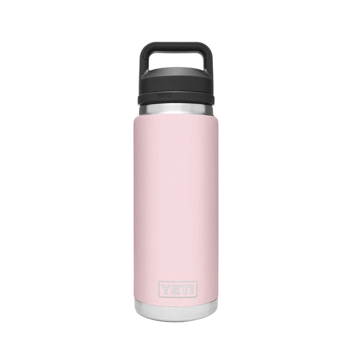 YETI Rambler 21071200034 Vacuum Insulated Bottle with Chug Cap, 26 oz Capacity, Stainless Steel, Ice Pink