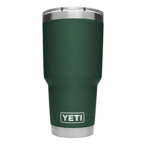 YETI Rambler 21070070056 Tumbler, 30 oz Capacity, MagSlider Lid, Stainless Steel, Insulated, Northwoods Green