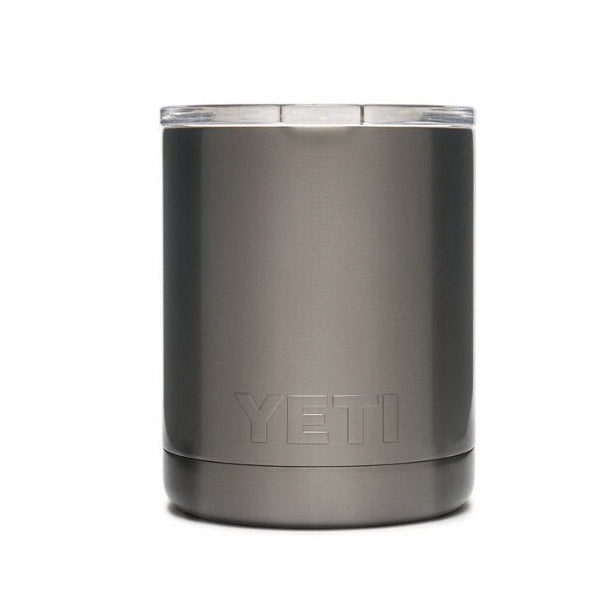 YETI Rambler Series 21071500312 Lowball Cup, 10 oz Capacity, Stainless Steel, Graphite, Insulated