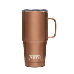 YETI Rambler 21070070064 Travel Mug, 20 oz Capacity, MagSlider Lid, Stainless Steel, Copper, Insulated