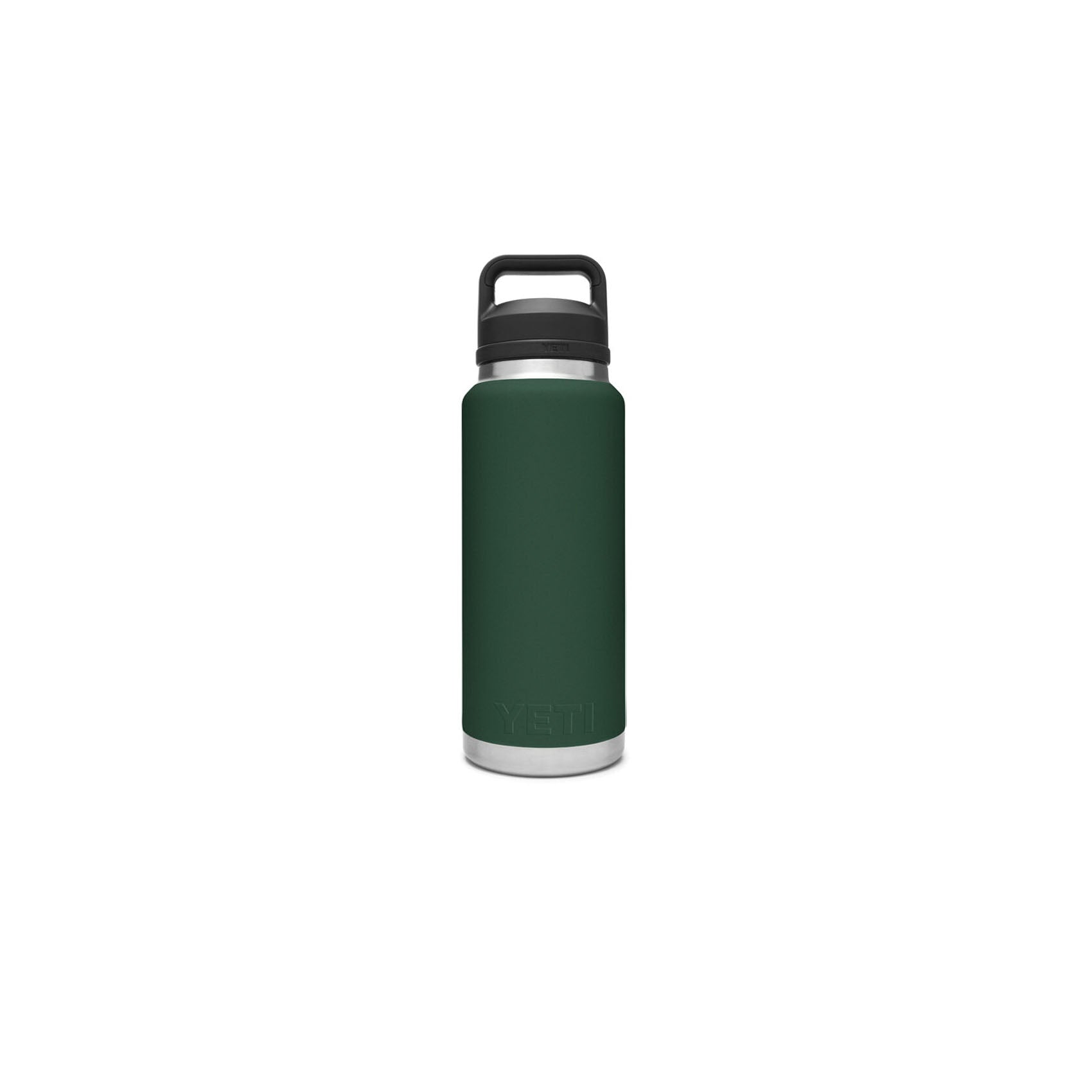 YETI Rambler 21071070029 Vacuum Insulated Bottle with Chug Cap, 36 oz Capacity, Stainless Steel, Northwoods Green