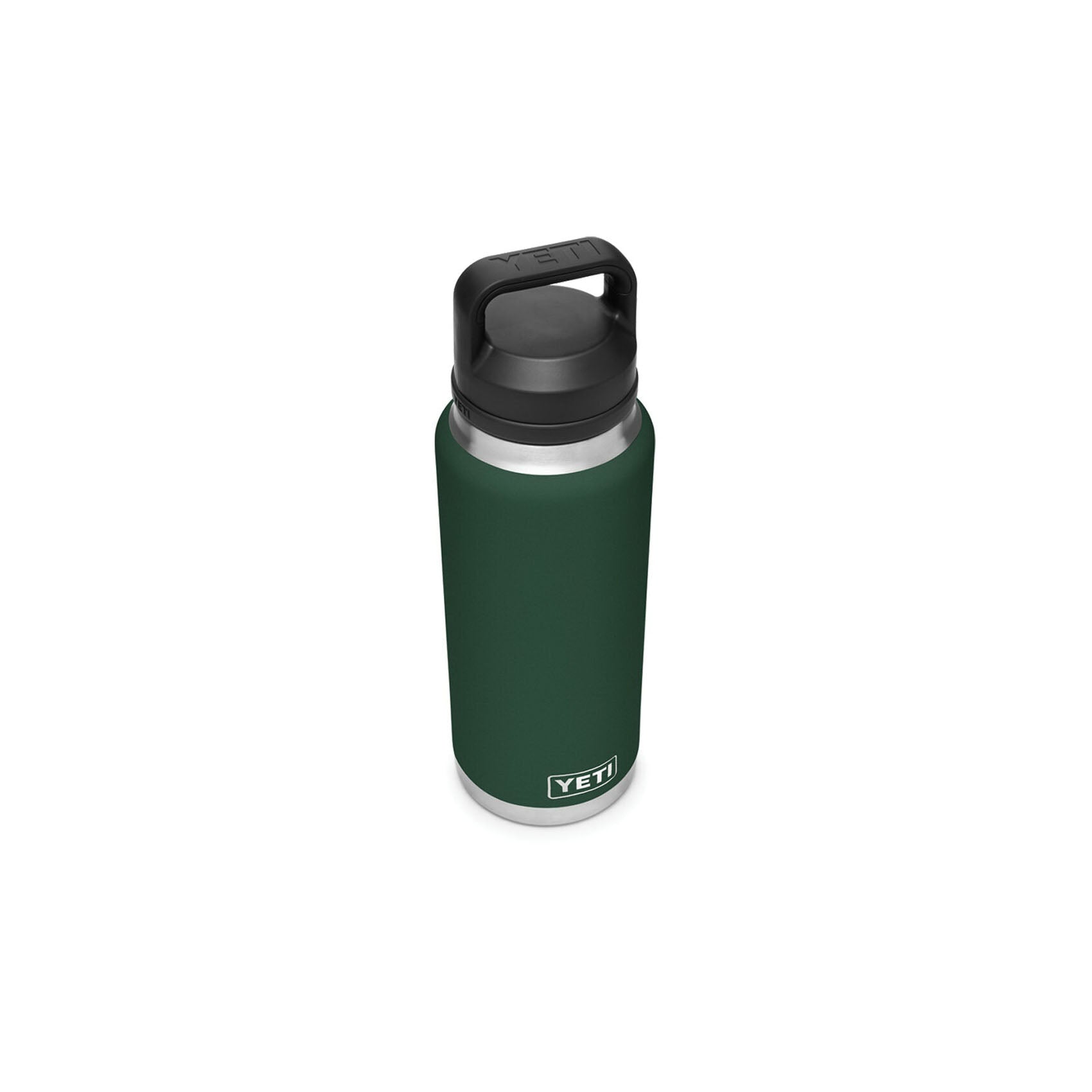 YETI Rambler 21071070029 Vacuum Insulated Bottle with Chug Cap, 36 oz Capacity, Stainless Steel, Northwoods Green