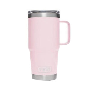 YETI Rambler Series 21070060052 Travel Mug, 20 oz Capacity, MagSlider Lid, Stainless Steel, Ice Pink, Insulated