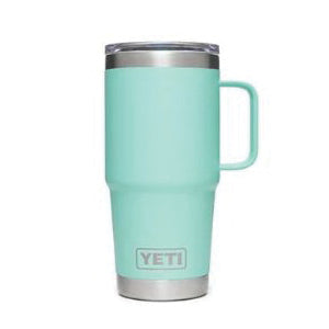 YETI Rambler Series 21070060048 Travel Mug, 20 oz Capacity, MagSlider Lid, Stainless Steel, Seafoam, Insulated