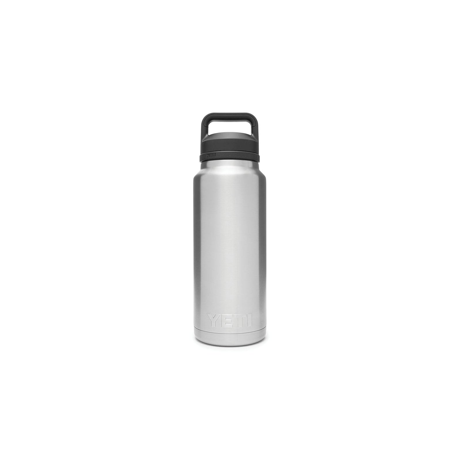 YETI Rambler 21071070013 Vacuum Insulated Bottle with Chug Cap, 36 oz Capacity, Stainless Steel, Silver