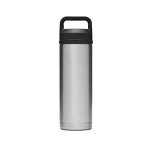 Load image into Gallery viewer, YETI Rambler 21071060017 Vacuum Insulated Bottle with Chug Cap, 18 oz Capacity, Stainless Steel, Silver
