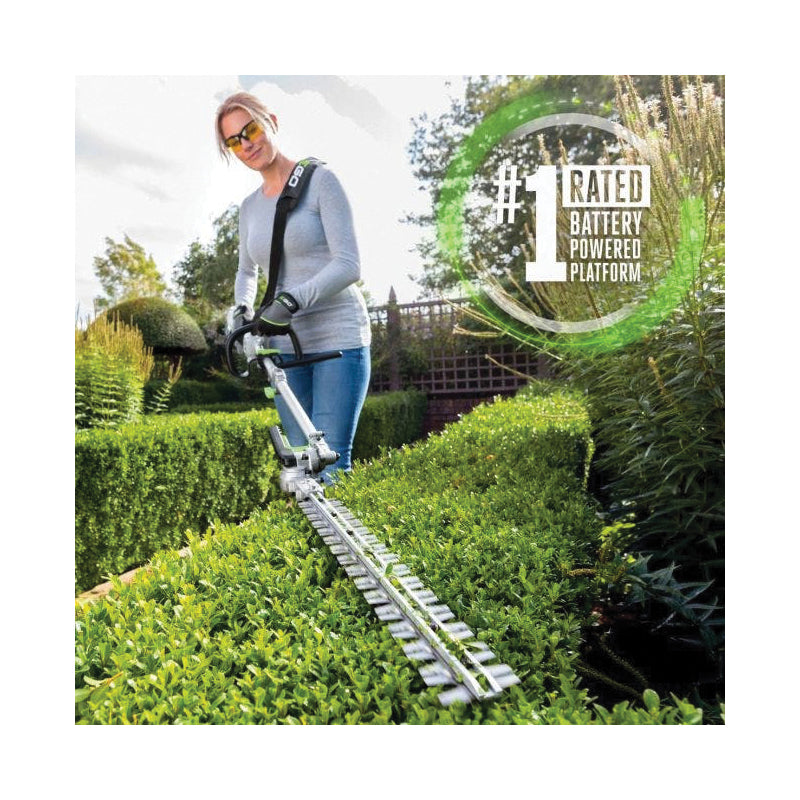 EGO MHT2001 Hedge Trimmer and Power Head, Battery Included, 2.5 Ah, 56 V, Lithium-Ion, 1 in Cutting Capacity