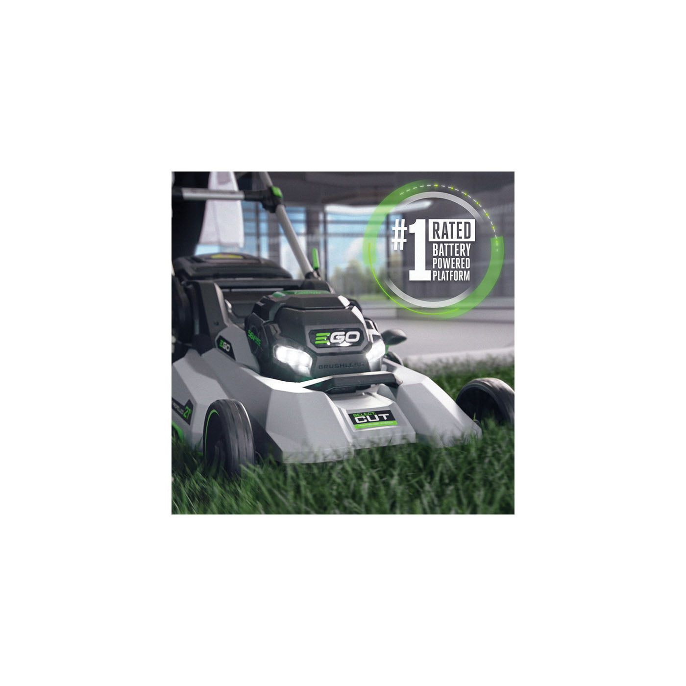 EGO LM2135SP Power+ 21" Select Cut Mower with Touch Drive Self-Propelled Kit (Includes Mower, G3 56V 7.5ah Battery, and Rapid Charger)