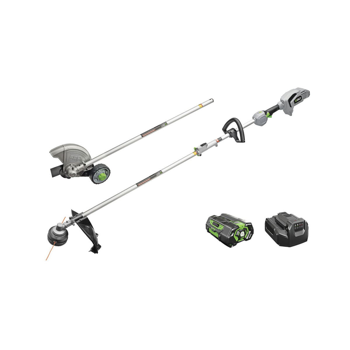 EGO MHC1502 Power+ 15" String Trimmer &amp; 8" Edger Multi-Head Combo Kit (Includes Power Head, G3 56V 5.0ah Battery, and Standard Charger)