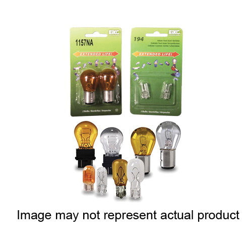 PEAK 3157LL-BPP Miniature Automotive Bulb, 12.8 V, 27 W, Incandescent Lamp, Wedge Base, Clear Light