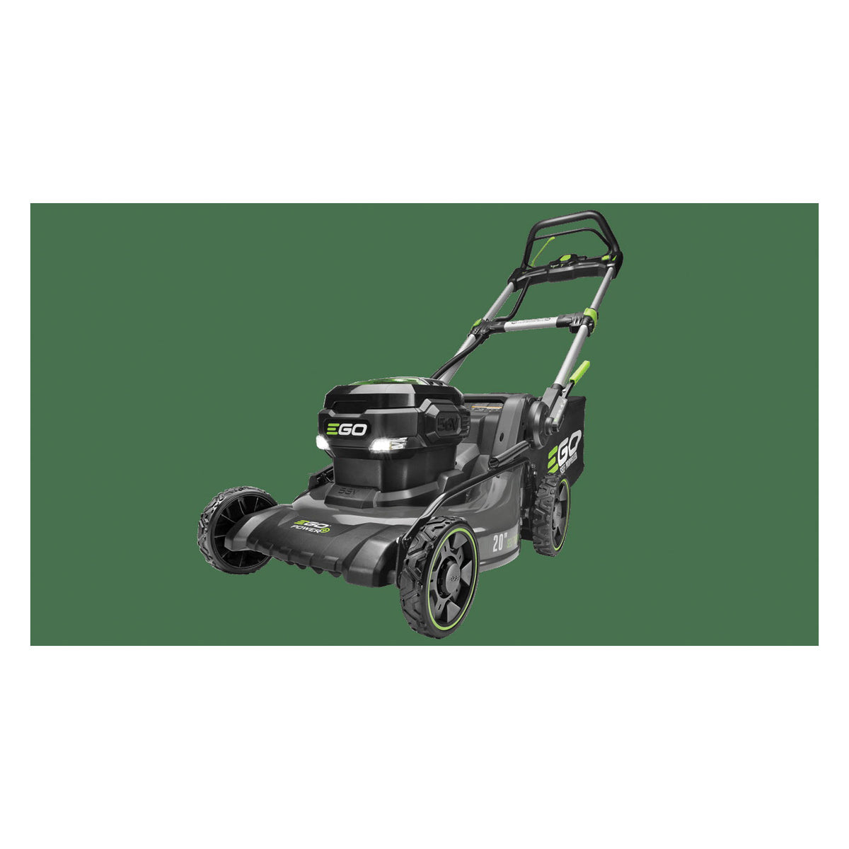 EGO LM2022SP Power+ 20" Self-Propelled Mower with Steel Deck Kit (Includes Mower, G3 56V 7.5ah Battery, and Rapid Charger)