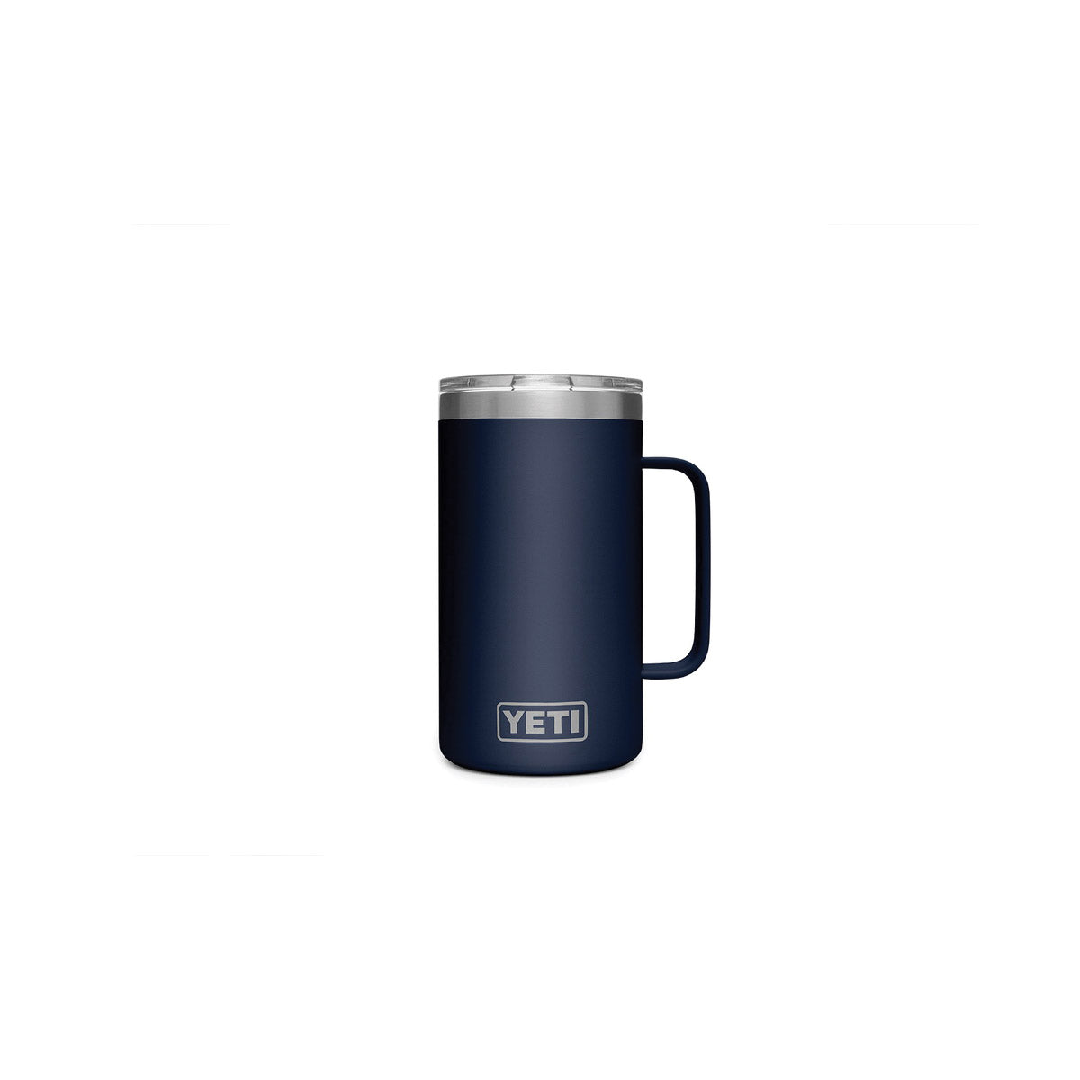 YETI Rambler Series 21071300224 Mug, 24 oz Capacity, Stainless Steel, Navy Blue