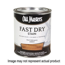 Load image into Gallery viewer, Old Masters 62104 Fast Dry Stain, Rich Mahogany, Liquid, 1 qt
