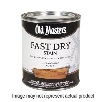 Old Masters 62104 Fast Dry Stain, Rich Mahogany, Liquid, 1 qt