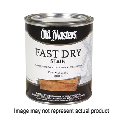 Old Masters 61604 Fast Dry Stain, Natural Walnut, Liquid, 1 qt