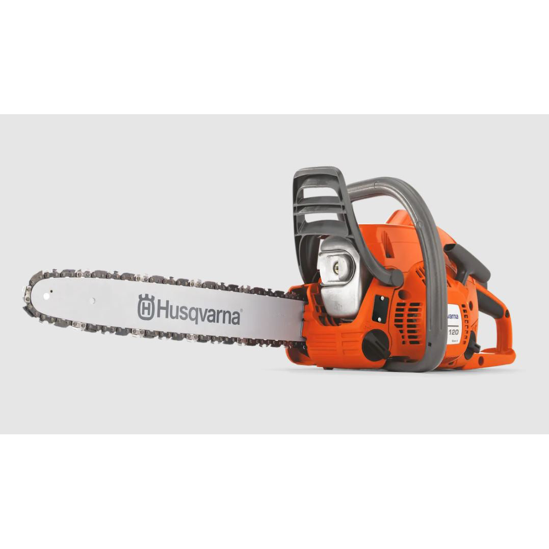 Husqvarna 120 Chainsaw, Gas, 35 cc Engine Displacement, X-Torq Engine, 16 in L Bar, 3/8 in Pitch, H37 Chain