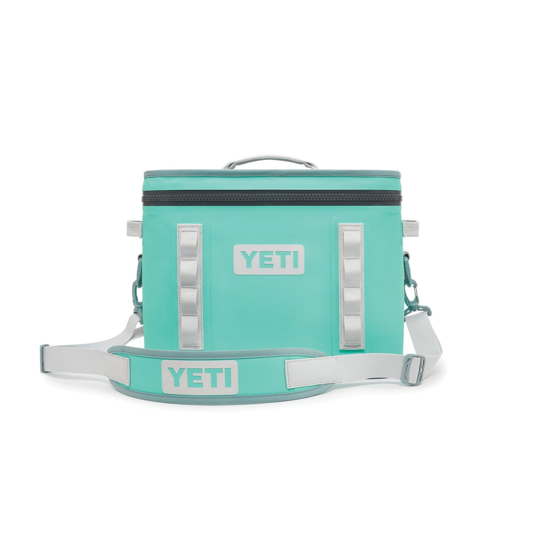 YETI Hopper Flip 18, 18060130051 Soft Cooler, 20 Can Capacity, Dryhide Fabric, Aquifer Blue