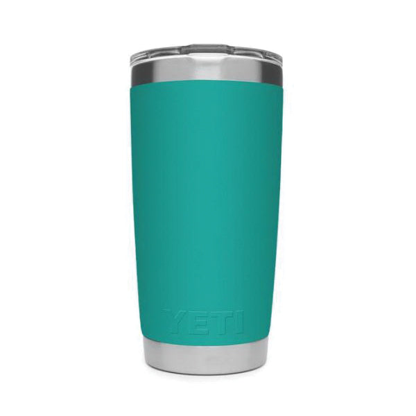 YETI Rambler 21070060075 Tumbler, 20 oz Capacity, MagSlider Lid, Stainless Steel, Insulated, Aquifer Blue