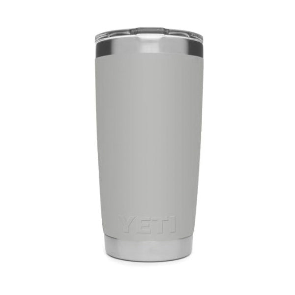 YETI Rambler 21071500465 Tumbler, 20 oz Capacity, MagSlider Lid, Stainless Steel, Insulated, Granite Gray