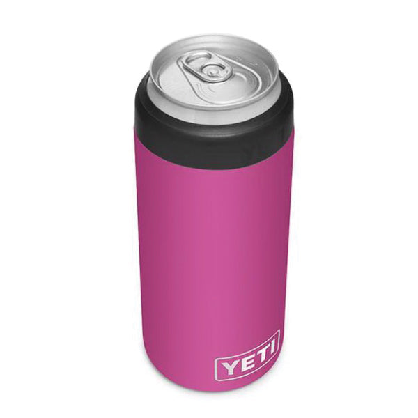 YETI Rambler 21071500640 Colster, 3-1/8 in OD x 4-7/8 in H, 12 oz Can/Bottle Insulator Stainless Steel, Prickly Pear Pink