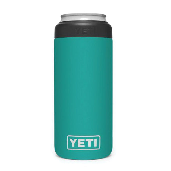 YETI Rambler 21071500641 Colster Slim Can Insulator, 12 oz Capacity, Stainless Steel, Aquifer Blue