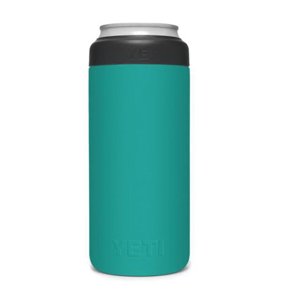 YETI Rambler 21071500641 Colster Slim Can Insulator, 12 oz Capacity, Stainless Steel, Aquifer Blue