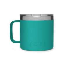 Load image into Gallery viewer, YETI Rambler 21071500557 Mug, Vacuum-Insulated,  14 oz Capacity, MagSlider Lid, Stainless Steel, Aquifer Blue
