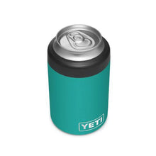 Load image into Gallery viewer, YETI Rambler 21071500639 Colster, 3-1/8 in OD x 4-7/8 in H, 12 oz Can/Bottle Insulator Stainless Steel, Aquifer Blue
