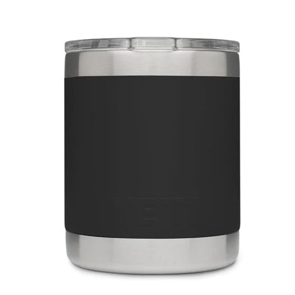 YETI Rambler 21071500563 10 OZ Lowball with Magslider Lid, Vacuum Insulated, Stainless Steel, Black,