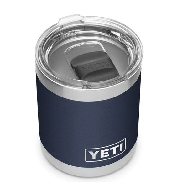 YETI Rambler 21071500564 10 OZ Lowball with Magslider Lid, Vacuum Insulated, Stainless Steel, Navy Blue