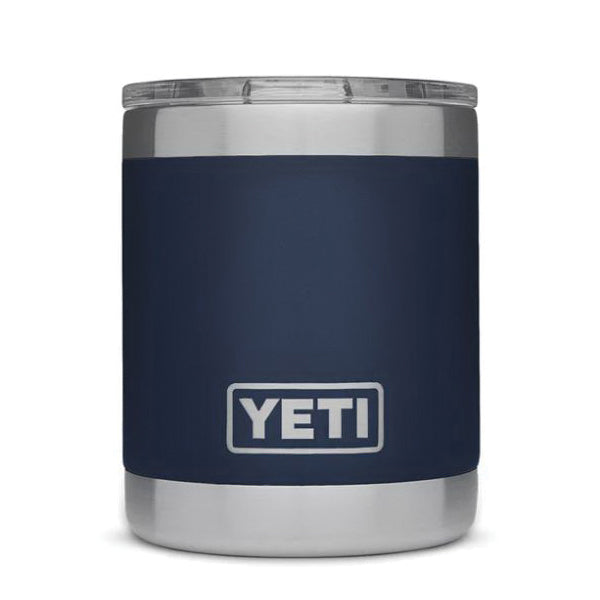 YETI Rambler 21071500564 10 OZ Lowball with Magslider Lid, Vacuum Insulated, Stainless Steel, Navy Blue