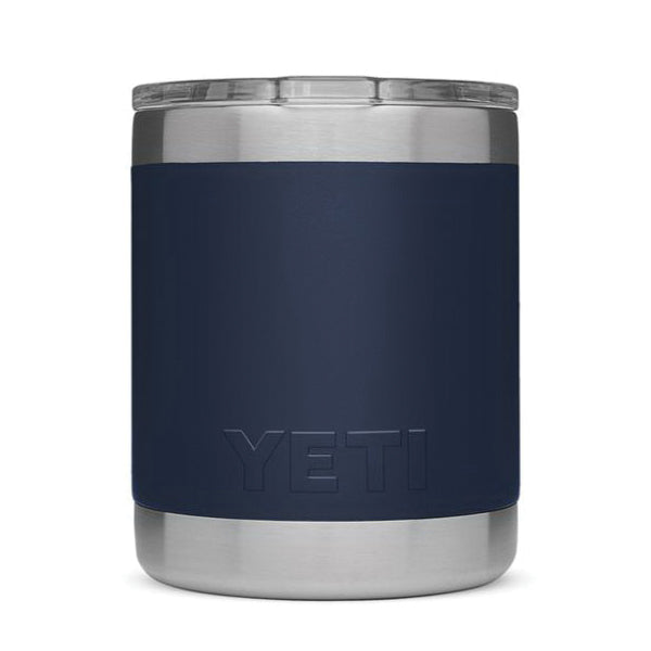 YETI Rambler 21071500564 10 OZ Lowball with Magslider Lid, Vacuum Insulated, Stainless Steel, Navy Blue