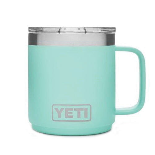 YETI Rambler 21071500575 Stackable Mug, 10 oz Capacity, MagSlider Lid, Insulated, Stainless Steel, Seafoam