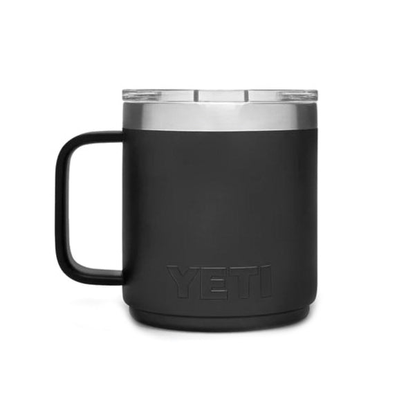 YETI Rambler 21071500573 Stackable Mug, 10 oz Capacity, MagSlider Lid, Insulated, Stainless Steel, Black