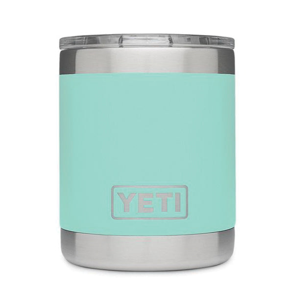 YETI Rambler 21071500565 10 OZ Lowball with Magslider Lid, Vacuum Insulated, Stainless Steel, Seafoam