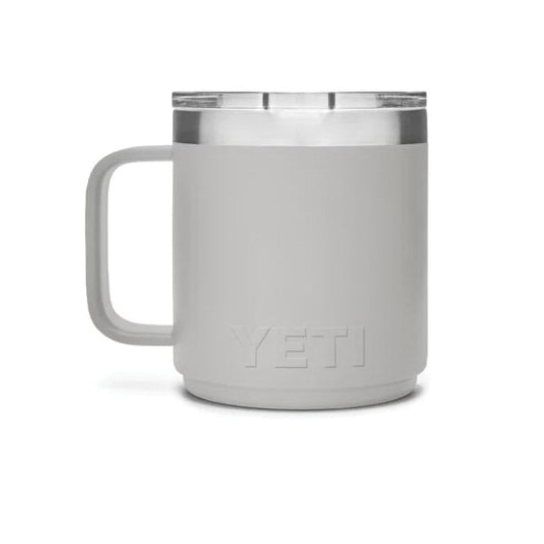 YETI Rambler 21071500517 Stackable Mug, 10 oz Capacity, MagSlider Lid, Insulated, Stainless Steel, Granite Gray
