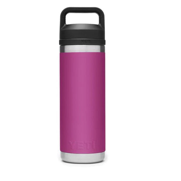 YETI Rambler 21071060041 Vacuum Insulated Bottle with Chug Cap, 18 oz Capacity, Stainless Steel, Prickly Pear Pink