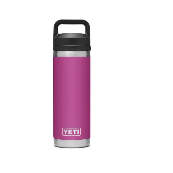 YETI Rambler 21071060041 Vacuum Insulated Bottle with Chug Cap, 18 oz Capacity, Stainless Steel, Prickly Pear Pink