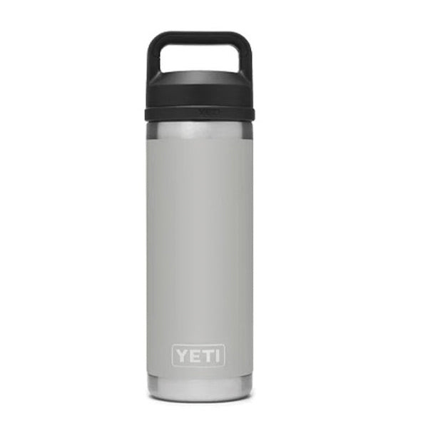 YETI Rambler 21071500467 Vacuum Insulated Bottle with Chug Cap, 18 oz Capacity, Stainless Steel, Granite Gray