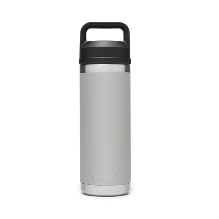 YETI Rambler 21071500467 Vacuum Insulated Bottle with Chug Cap, 18 oz Capacity, Stainless Steel, Granite Gray